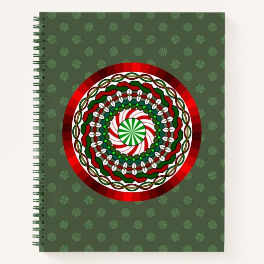 De kleuren van Kerstmis Spiraal Notebook Notitieboek (Voorkant)