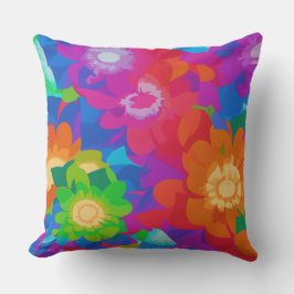 De kleuren van mooie bloemen kussen