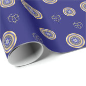 De kleuren van New Years Wrapping Paper Cadeaupapier (Rol Hoek)