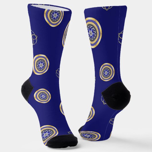 De kleuren van Nieuwjaar Sokken (Gebogen)