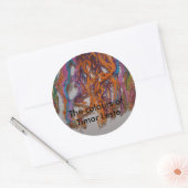 De kleuren van Oost-Timor Ronde Sticker (Envelop)