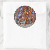 De kleuren van Oost-Timor Ronde Sticker (Tas)