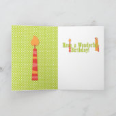 De Kleuren Verjaardag Gepersonaliseerde Photocard Kaart (Binnen)