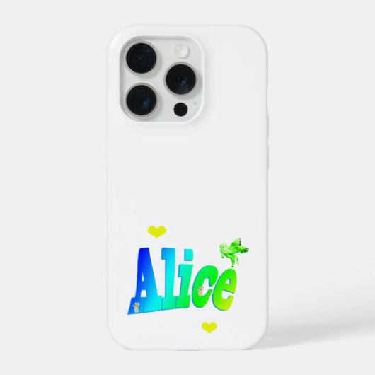 De kleuren voor Alice, iPhone Hoesje (Achterkant)