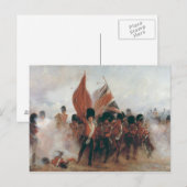 De kleuren: vooruitgang van de Schots-wachten Briefkaart (Voorkant / Achterkant)