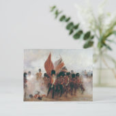 De kleuren: vooruitgang van de Schots-wachten Briefkaart (Staand voorkant)