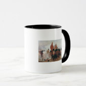 De kleuren: Vooruitgang van de Schots-wachten Mok (Voorkant rechts)