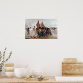 De kleuren: vooruitgang van de Schots-wachten Poster (Keuken)