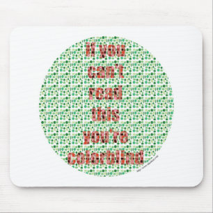 De kleurenblinde test muismat