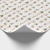 De kleurenillustraties van kruiden en van Kruiden Cadeaupapier (Hoek)