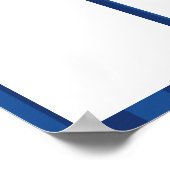 De kleurenstripes van de douane werknemer van de m poster (Hoek)