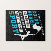 De kleurenwacht is een slimme volksport TShi Legpuzzel (Horizontaal)