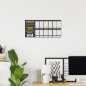 De kleurenwerknemer van de douane van de vertoning poster (Thuiskantoor)