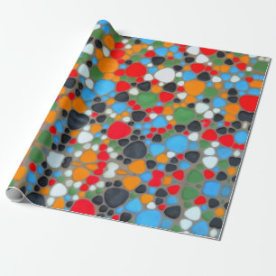 De kleurprikken op de vloer cadeaupapier