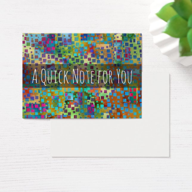 De kleurrijke Abstracte Digitale Moderne Nota's Visitekaartje (Bureau)