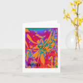 De kleurrijke Abstracte Kaart van de Nota van de (Gele Bloem)