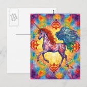 De kleurrijke Appaloosa eenhoorn Briefkaart (Voorkant / Achterkant)