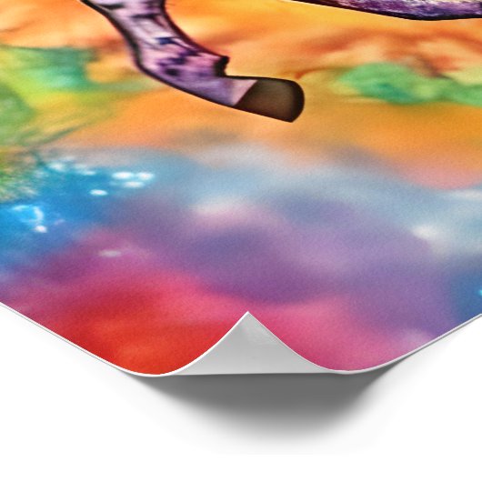 De kleurrijke Appaloosa eenhoorn Poster (Hoek)