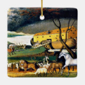 De kleurrijke ark van Noach Keramisch Ornament (Achterkant)