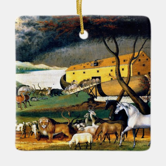 De kleurrijke ark van Noach Keramisch Ornament (Voorkant)