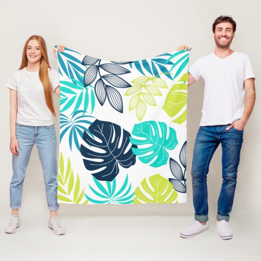 De kleurrijke bladeren fleece deken (In situ)