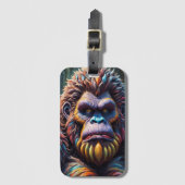 De Kleurrijke Blik van Bigfoot Bagagelabel (Voorkant (verticaal))