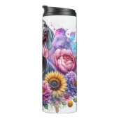 De kleurrijke bloei van Weimaraner Thermosbeker (Geroteerd rechts)