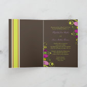 De kleurrijke BloemenKaart van de Uitnodiging van (Binnen)