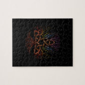 De kleurrijke boom van het leven met Triquetra Legpuzzel (Horizontaal)