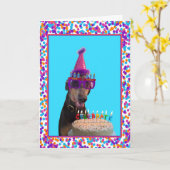 De kleurrijke Cake van de Viering van de Kaart (Gele Bloem)