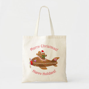 De kleurrijke Cartoon van het Vliegtuig van de Tote Bag