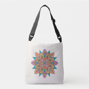 De kleurrijke cirkel van India: een decoratieve ma Crossbody Tas