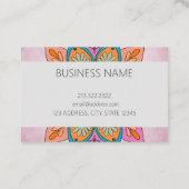 De kleurrijke cirkel van India: een decoratieve ma Klantenkaartje (Achterkant)