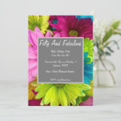 De kleurrijke dagen van 50 en verbluffende dag van kaart (Staand voorkant)