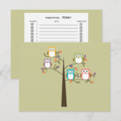 De kleurrijke Eigenaars in Boom om Lijst te doen Briefkaart (Voorkant / Achterkant)