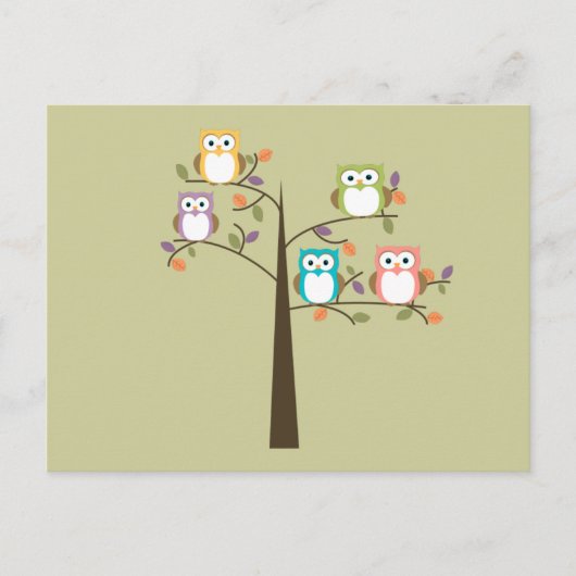 De kleurrijke Eigenaars in Boom om Lijst te doen Briefkaart (Voorkant)