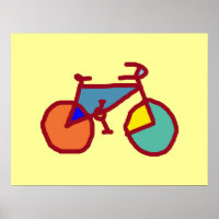 de kleurrijke fiets