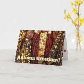 De kleurrijke Foto van de Pitten van de Maïs Kaart (Gele Bloem)