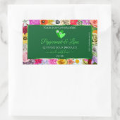 De kleurrijke groene etiketten van het Floral Prod (Tas)