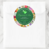 De kleurrijke groene etiketten van het Floral Prod (Tas)