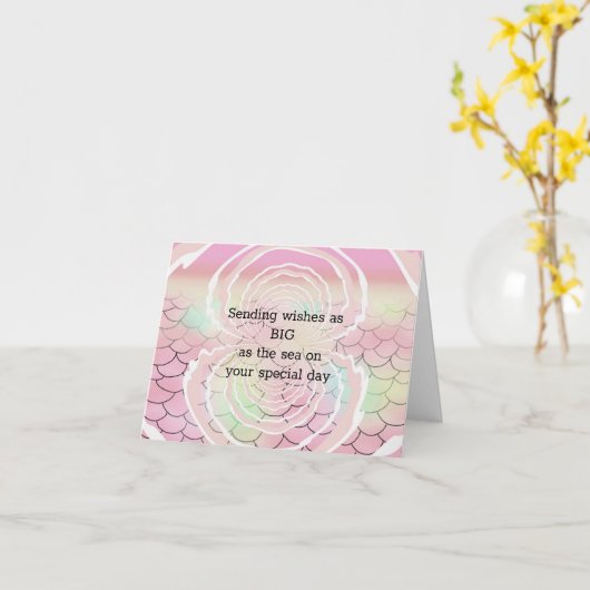 De kleurrijke grootsheid van het Zee van de dag Kaart (Gele Bloem)