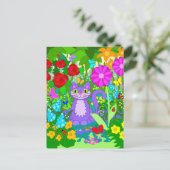 De kleurrijke het Glimlachen van de Tuin van de Briefkaart (Staand voorkant)