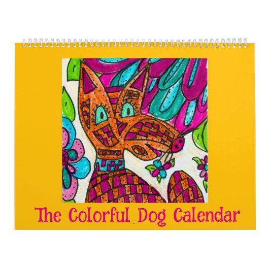 De Kleurrijke Hondenkalender Kalender (Hoes)