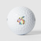 De kleurrijke hongerige eekhoorn golfballen (Voorkant)