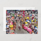 De kleurrijke Indische Markt van de Bloem in Briefkaart (Voorkant / Achterkant)