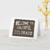 De kleurrijke kaarten van de het welkome (Gele Bloem)