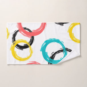 De kleurrijke, koele, moderne, trendy cirkels van handdoek