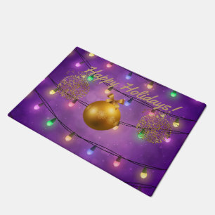 De kleurrijke Lichten van Kerstmis & Gouden Deurmat