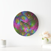 De kleurrijke lichtgevende moderne Abstracte fract Grote Klok (Huis)
