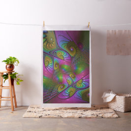 De kleurrijke lichtgevende moderne Abstracte fract Stof